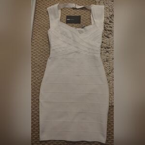 Fashion Nova White Bandage Mini Dress